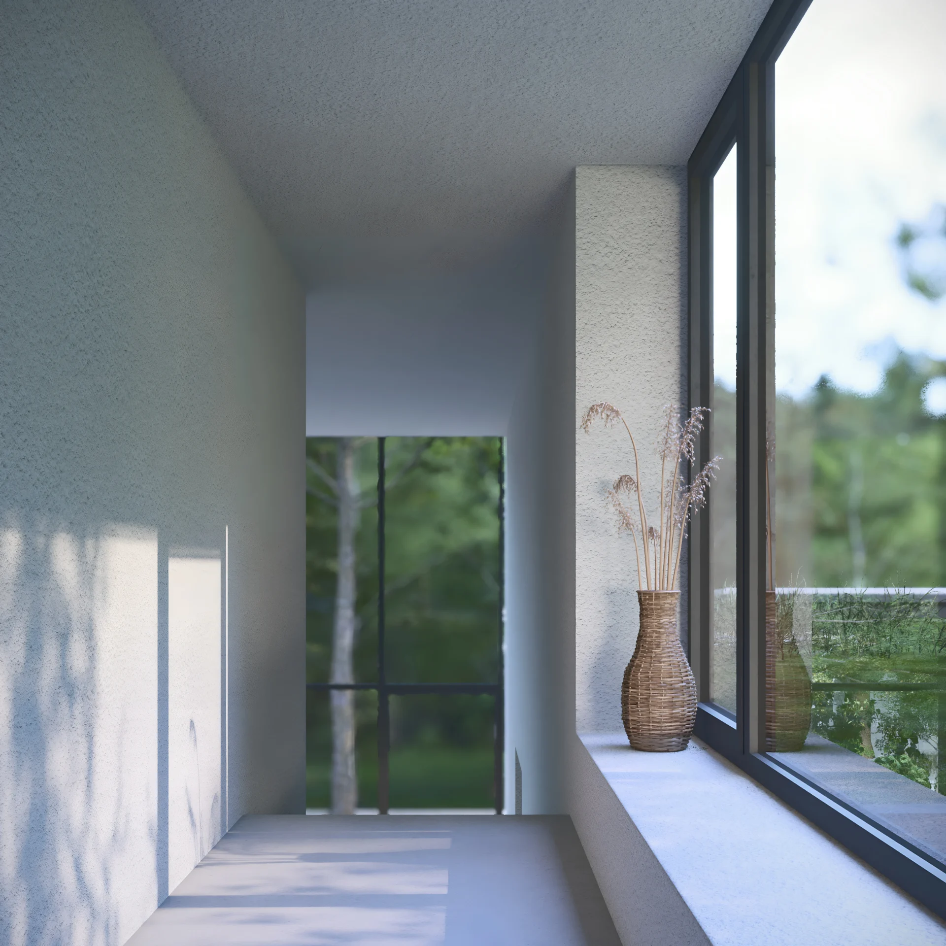 Widok z wnętrza Domu motocyklisty w Rybniku autorstwa Marka i Karola Wawrzyniaków z pracowni Toprojekt.