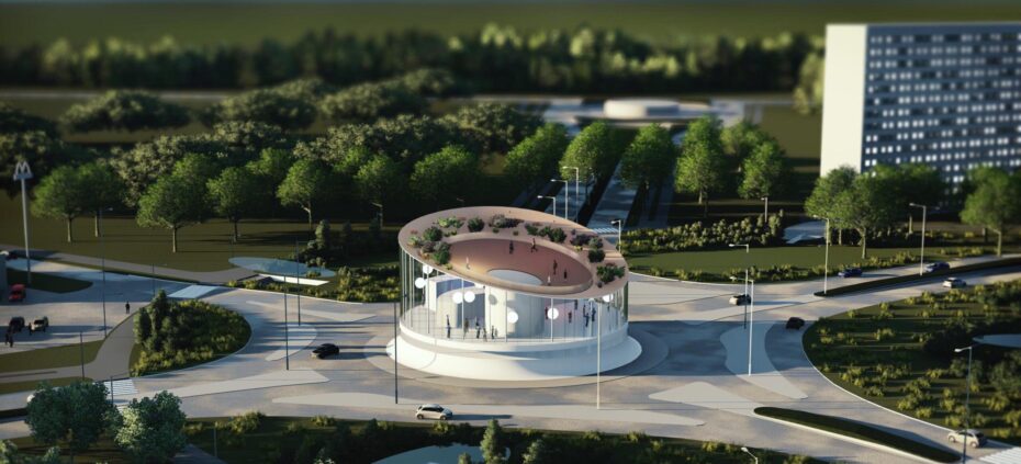 Wizualizacja masterplanu ronda.