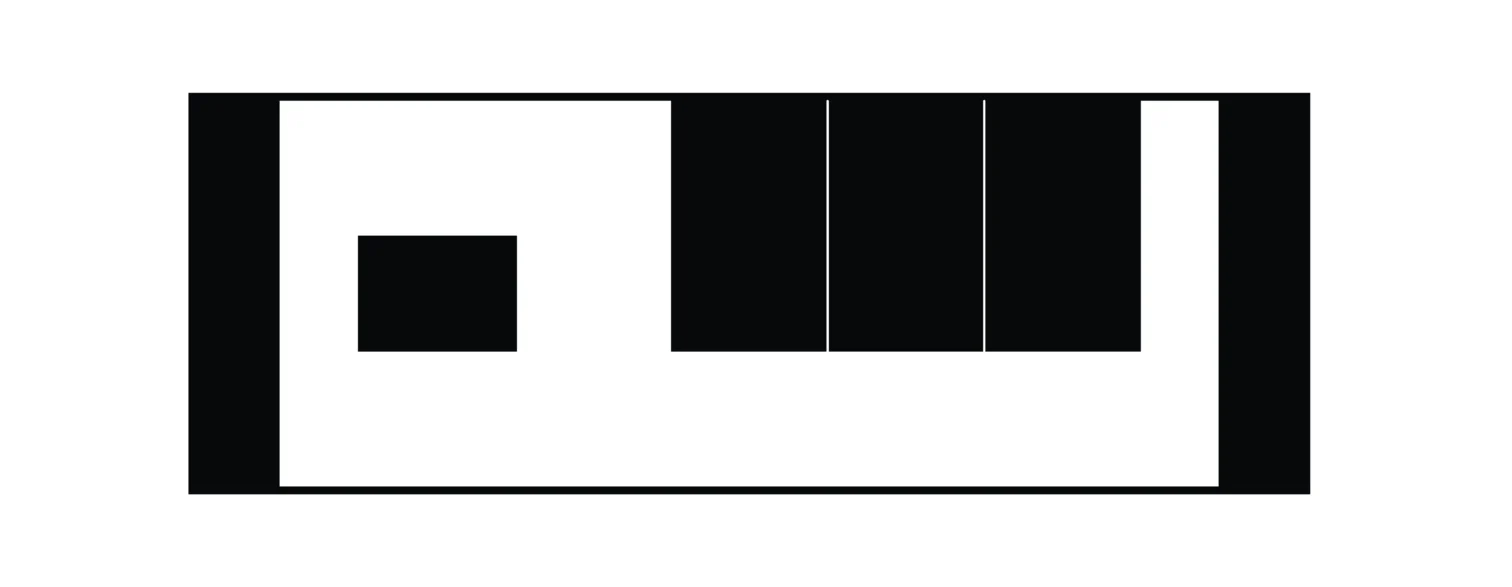 Rzut parteru Ośrodek szkoleniowy diagram wydzielone 3 sale