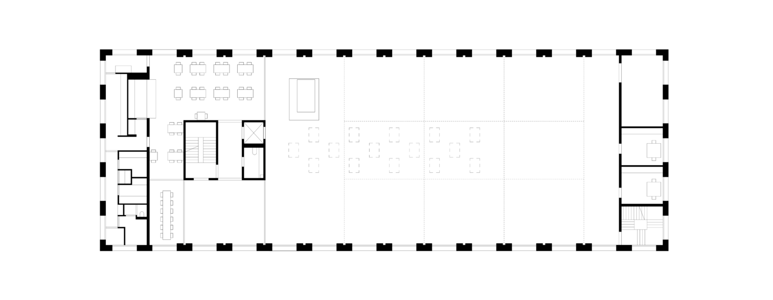 uproszczony rzut parteru budynku o funkcji edukacyjnej