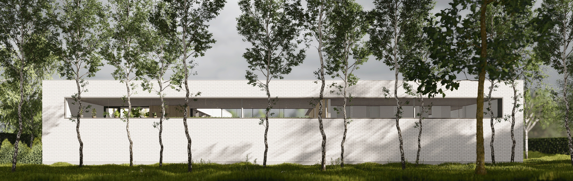 Indywidualny projekt parterowego domu elewacja