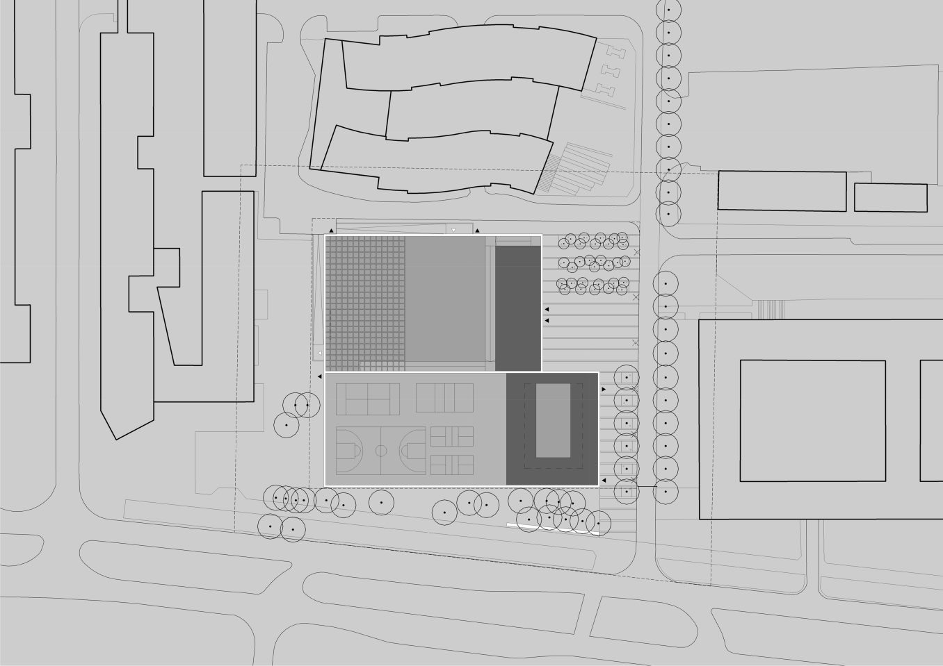 Koncepcyjny plan zagospodarowania terenu centrum sportowego.