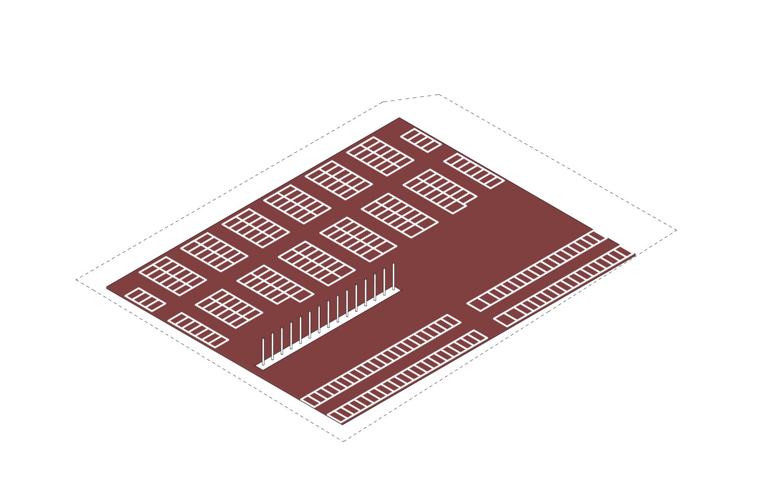 Schemat ideowy starostwo Toruń parking