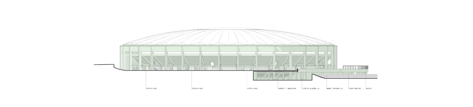 Koncepcja przebudowy stadionu miejskiego w Rybniku autorstwa TOPROJEKT