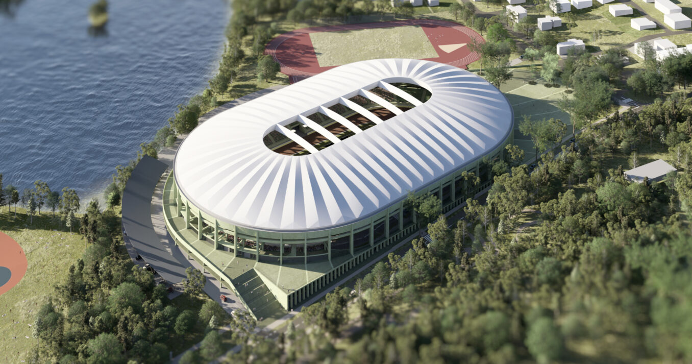 Wizualizacja Stadionu ROW Rybnik autorstwa TOPROJEKT