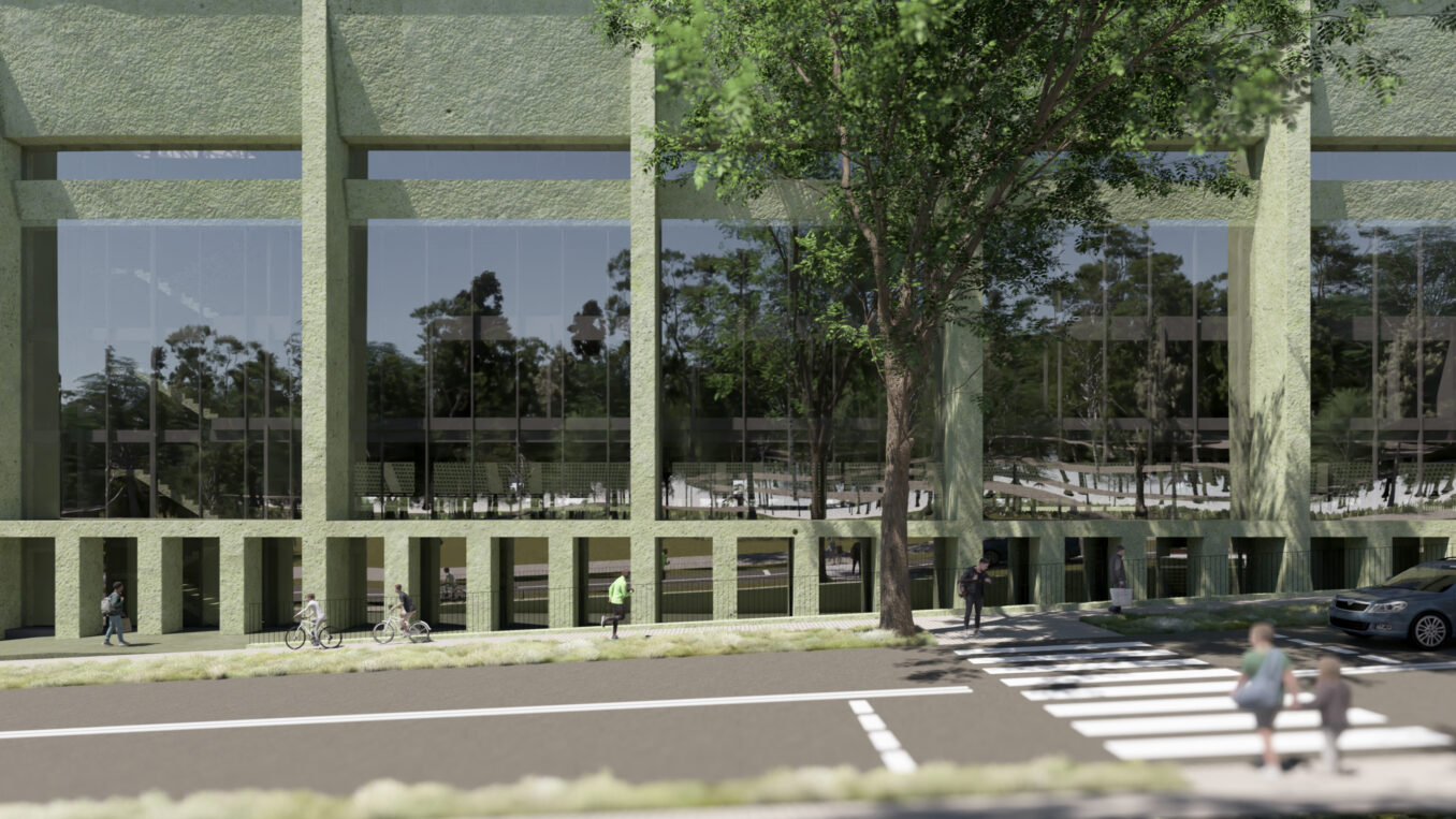 Wizualizacja Stadionu MOSiR w Rybniku autorstwa TOPROJEKT